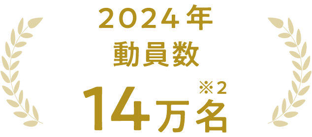 2024年動員数14万名 ※2